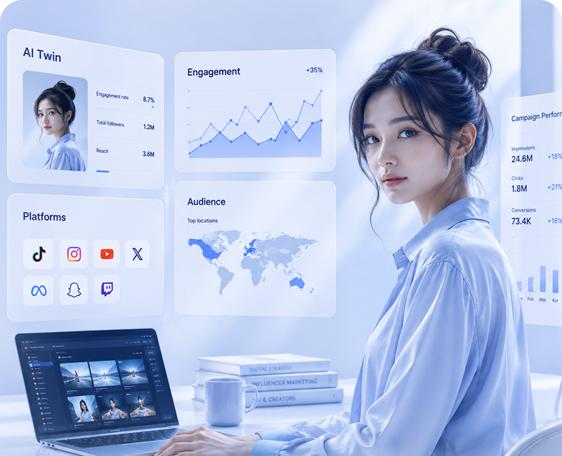 Influencer / Twins, Data and Distribution Studio
